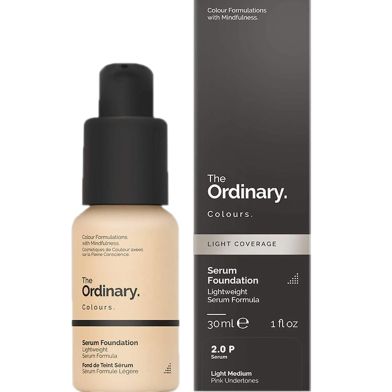 The Ordinary Light Coverage Serum Foundation SPF15 Light Medium 30 ml image