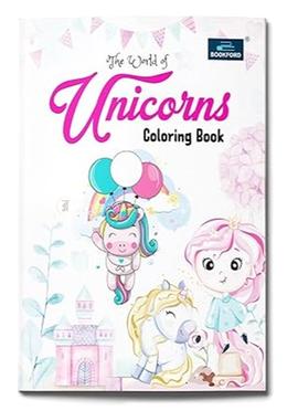 The World Of Unicorns Coloring Book For Kids