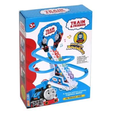 Thomas Train Track Set Toy Electric Staircase Slide Track Set Toy image