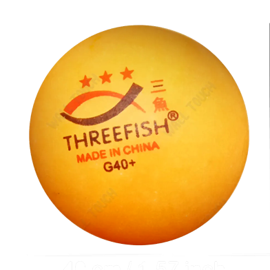 Threefish Table Tennis Balls (tabble_tennis_ball_5pcs) Orange - 5pcs image