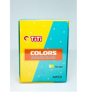 Joytiti Colorful Non Dust Eraser-TR003 40pcs Box image
