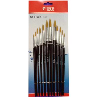 TiTi Painting Brushes-12Pcs image