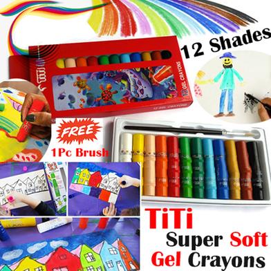 Joytiti super soft gel crayons-12 Shades image