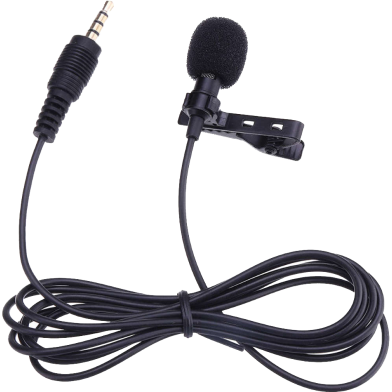 Tie Clip-on Lapel Microphone Mic For Mobile Phone 3.5mm Jack (5Fit) image