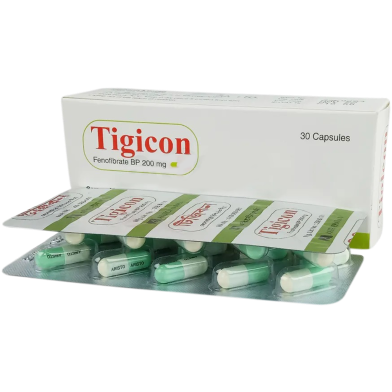 Tigicon 200mg Capsule Micronized 10's Strip image