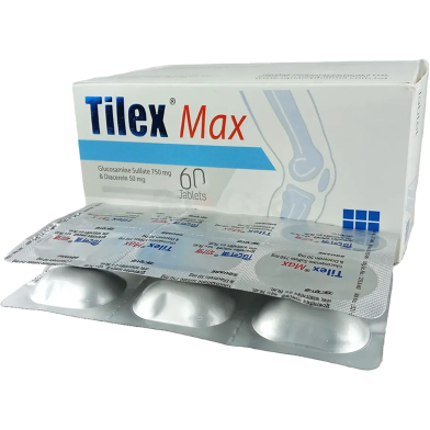 Tilex Max 750 mg Plus 50 mg 6's Strip Tablet image