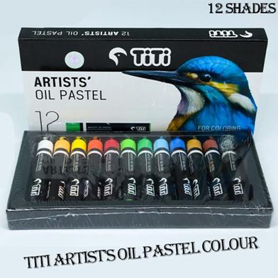 Joytiti Artist's Oil Pastel color, Box for professional Artists - 12 Shades image