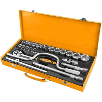 Tolsen 24 Pcs 1/2 inch Socket Set with Steel Case image