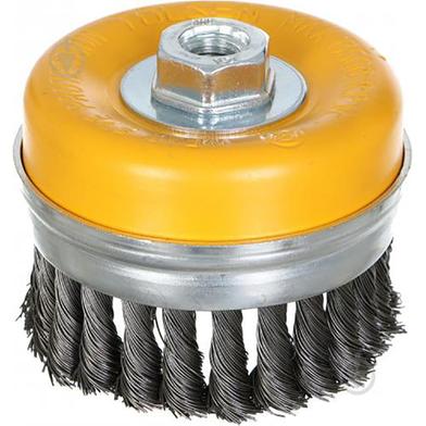 Tolsen 4inch Cup Twist Wire Brush 100mm For Angle Grinder Removing Rust Paint And Varnish From Metal Surfaces image