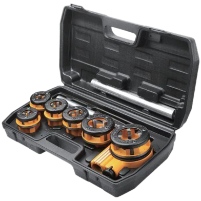Tolsen 9 Pcs Metal Pipe Threader Set w/ 2 Extension Bars Industrial Series image