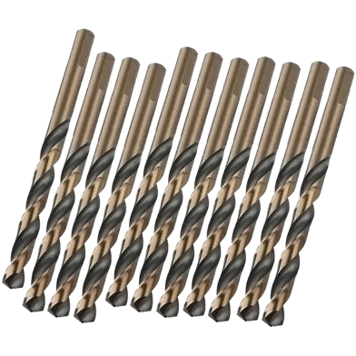 Tolsen Black and Gold HSS Fractional 4.2 mm Straight Shank Jobber Length Drill Bit image