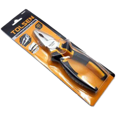Tolsen Combination Pliers 7 inch PVC anti-slip handles TPR Handle image