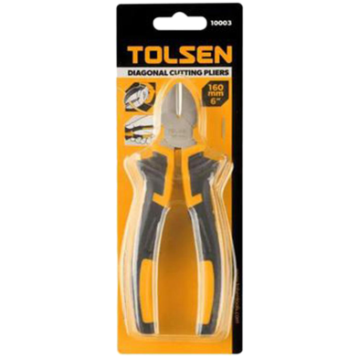Tolsen Diagonal Cutting Pliers 6 Inch TPR Handle image