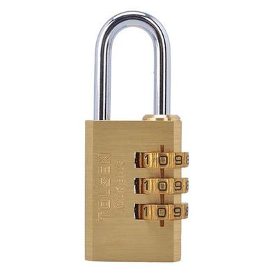 Tolsen Industrial Combination Brass Padlock with 3 Code Wheels 30mm image