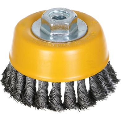 Tolsen M14 Industrial Cup Twist Wire Brush With Nut 100mm image