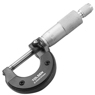 Tolsen Micrometer 0 - 25 mm Machinist Measuring w/ Case image
