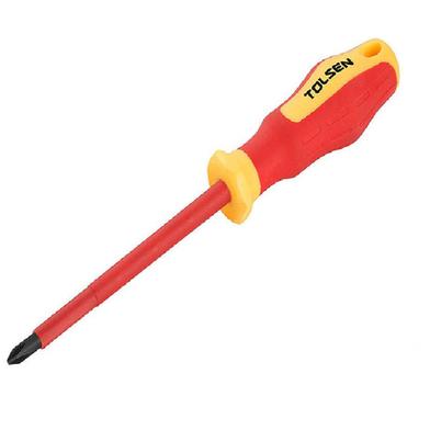 Tolsen VDE Insulated Star Screwdriver PH2 x 100 mm 1000V VDE And GS Certified image