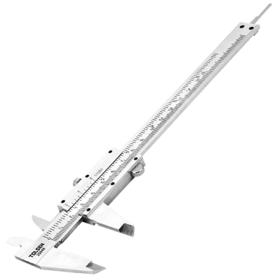 Tolsen Vernier Caliper 0 -150 mm Metric And Inch 6 Inch Steel Body w/ Hard Case image