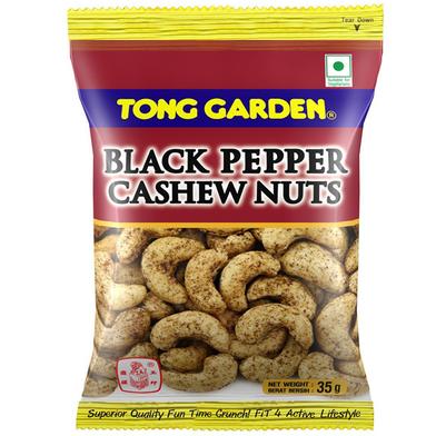 Tong Garden Black Pepper Cashew Nuts - Can 35gm image