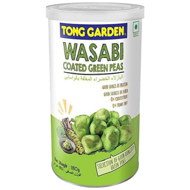 Tong Garden Wasabi Green Peas Tall Can - 180gm image