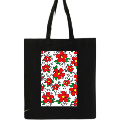 Top Handle Tote Canvas Bag - Stylish Canvas Bag - Hand and Shoulder Bag image