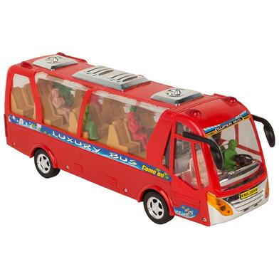 Battery Operated Child Toy Public Bus With Led Light and Music Car, Vehicle Toy For Kids image