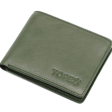 Topex Premium Quality Leather Wallet Green image