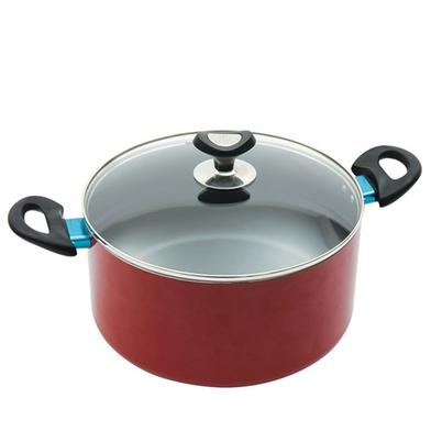 Topper Non Stick Glamour Casserole with Lid Red- 22 cm image
