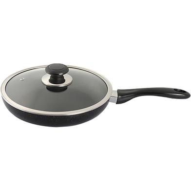 Topper Nonstick Fry Pan With Lid Black 24 Cm image