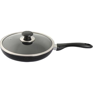 Topper Nonstick Fry Pan With Lid Black 26 Cm image