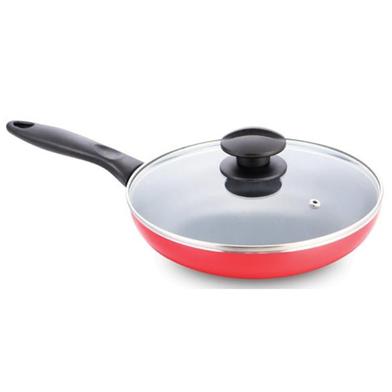 Topper Nonstick Fry Pan With Lid Red 26- Cm image