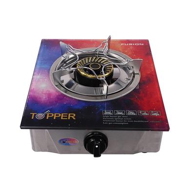 Topper Single Glass Auto Gas Stove LPG Fusion image