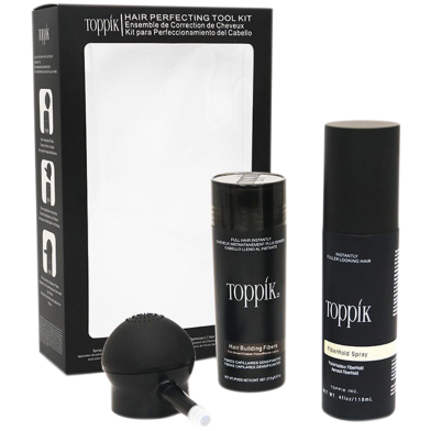 Toppik Hair Building Fiber Full Set(Toppik 27.5g plus Hold Spray 118ml plus Applicator) image