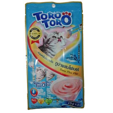 Toro Toro Lickable Cat Treat–Tuna Plus Fiber (15g x 5) image