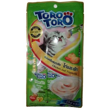 Toro Toro Lickable Cat Treat Chicken And Vegetable 15g x 5pcs image