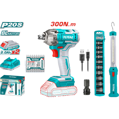 Total TOSLI231004 Lithium-Ion Cordless Combo Kit (20V) 2 Pcs image