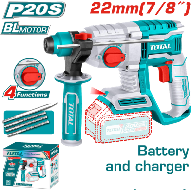 Total TRHLI20208 Cordless Rotary Hammer (20V) image