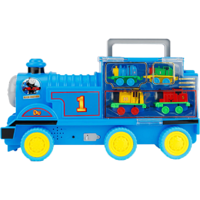 Toy Train Cartoon Cartoon Train Alloy Music Storage Car image
