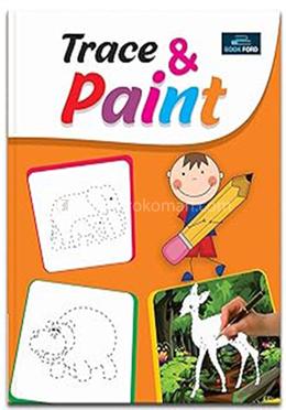 Trace And Paint Coloring Book For Kids 