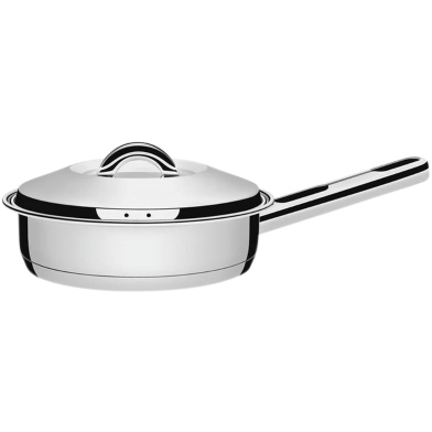 Tramontina Sauce Pan 20cm Flate with lid handle and tri-ply base - 62500/200 image