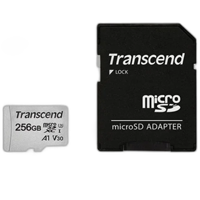 Transcend 256GB USD300S-A UHS-I U3A1 MicroSD Card With Adapter-TS256GUSD300S-A image