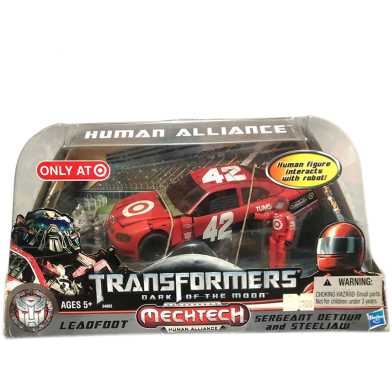 Transformers 3 Dark of the Moon Exclusive Human Alliance Leadfoot with Sergeant Detour Steeljaw image