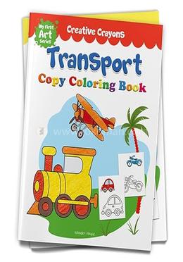 Transport Copy Colouring Book image