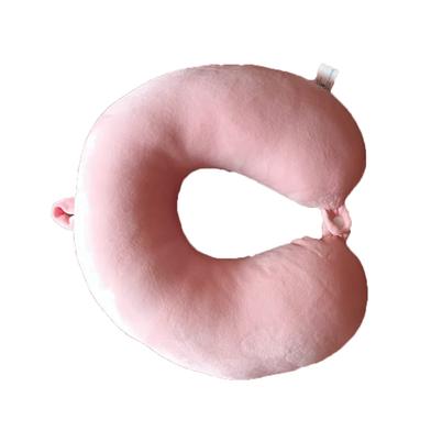 Travel Neck Pillow- Baby Pink image