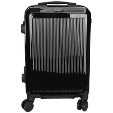 Travello Royal Zipper Luggage 20 Inch Black image