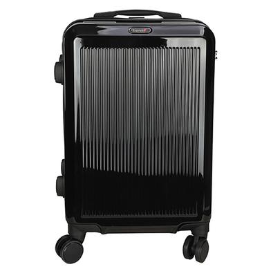 Travello Royal Zipper Luggage 20 Inch Black image
