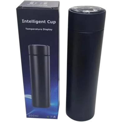 Trends Alert Tempreature Water Bottle 500 ml Vacuum Flask Black image