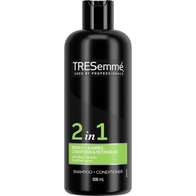 Tresemme 2 in 1 Deep Cleansing Shampoo and Conditioner - 500 ml image