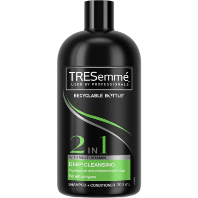 Tresemme Deep Cleansing 2 in 1 Shampoo Plus Conditioner - 900 ml image