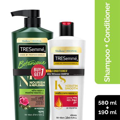 Tresemme Shampoo Botanique Nourish And Replenish 580ml Get Tresemme Conditioner 190ml FREE image